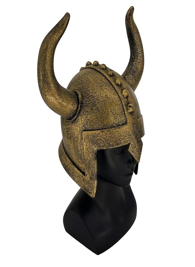 LOOYAR Kids Medieval Viking Horned Helmet Berserker Soldier Warrior Costume Hat Toy for Battle Play Halloween Cosplay (Bronze) - Image 3